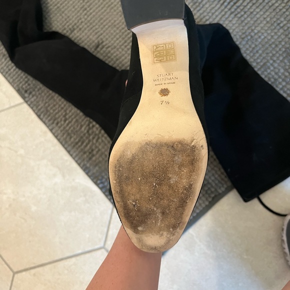 Stuart Weitzman Tieland Suede Thigh High Boots - Picture 4 of 6